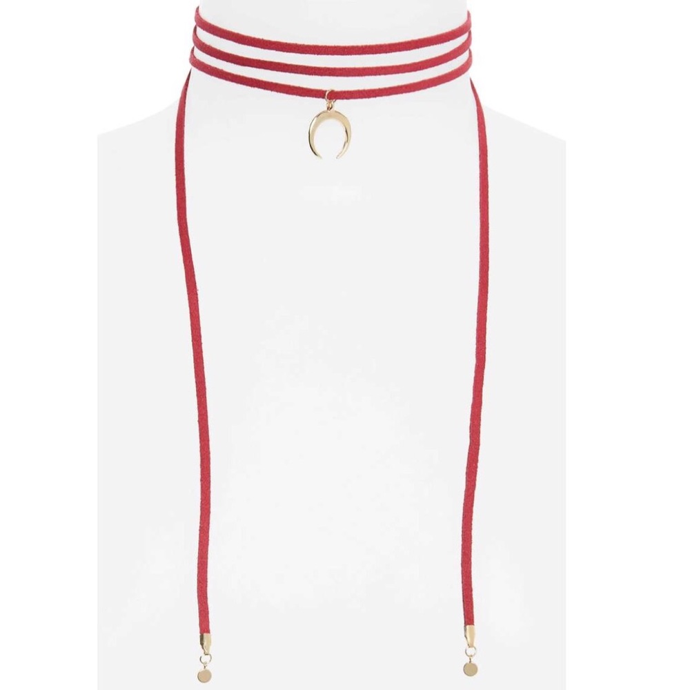 Jules Smith faux suede wrap choker